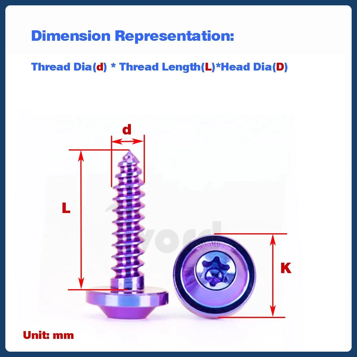 Titanium Alloy Flying Saucer Head Internal Plum Blossom Self Tapping Screw / Modified Bolt