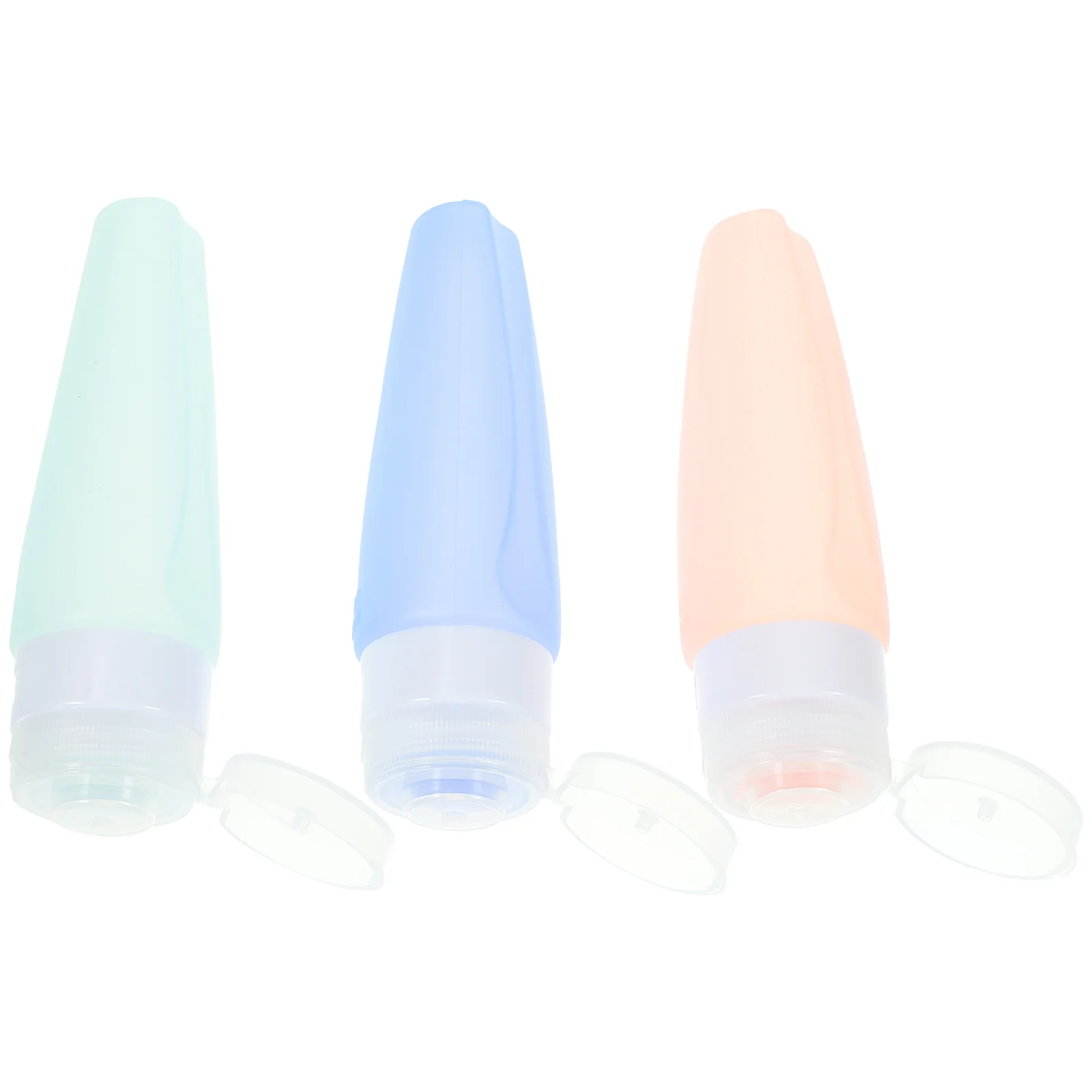 

3Pcs Travel Bottles Silicone Leakproof Storage Containers Lightweight for Toiletries Lotion Shampoo Travel Size Containers