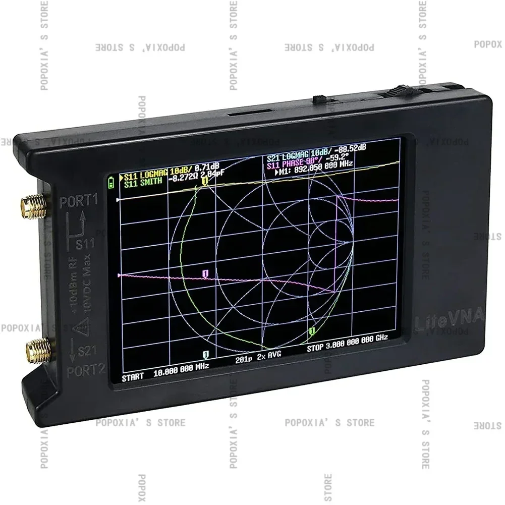 Analizator LiteVNA-64 VNA 50KHz-6.3GHz Przenośna wektorowa antena sieciowa 4-calowy wyświetlacz