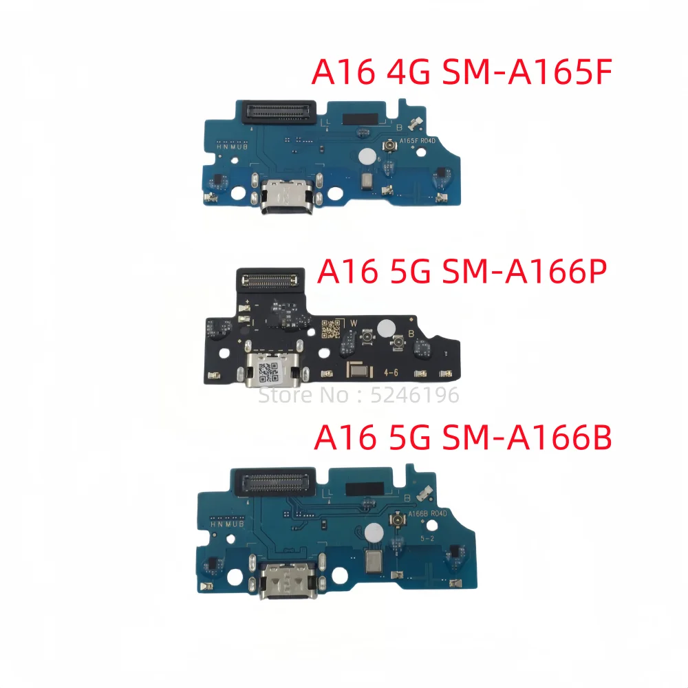 1 Uds puerto de carga USB conector Base de cargador para Samsung Galaxy A16 4G SM-A165F A16 5G SM-A166B A16 5G SM-A166P pieza de repuesto