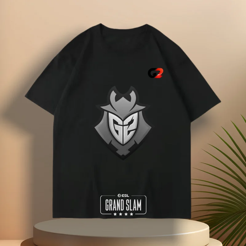 

CS2 G2 Esports Graphic Print Tee Shirt Luxury Brand Style Nightshirt Vintage Tshirt Versatile Top Clothing T-shirt Men Sleepwear