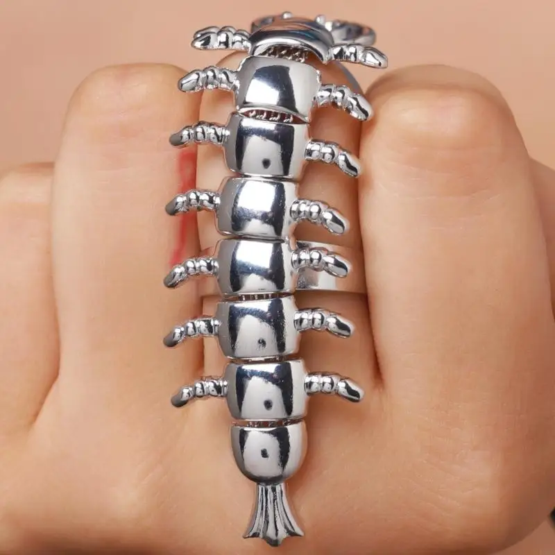 Striking Openable Ring For Alternative Lover Stainless Steel Accessory