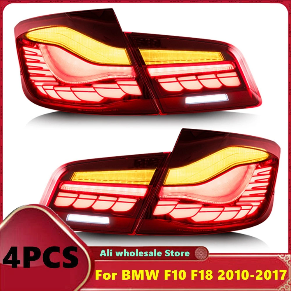 Feux arrière pour BMW Série 5 F10 F18 M5 520I 530I 535I 540I 528I Xdrive 2011-2017, ensemble de feux arrière, feux de freinage