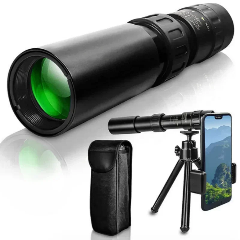 10-300X Zoom Powerful Binoculars Long Range Professional Monocular Telescope HD High Quality BAK4-Prisms Portable for Camping