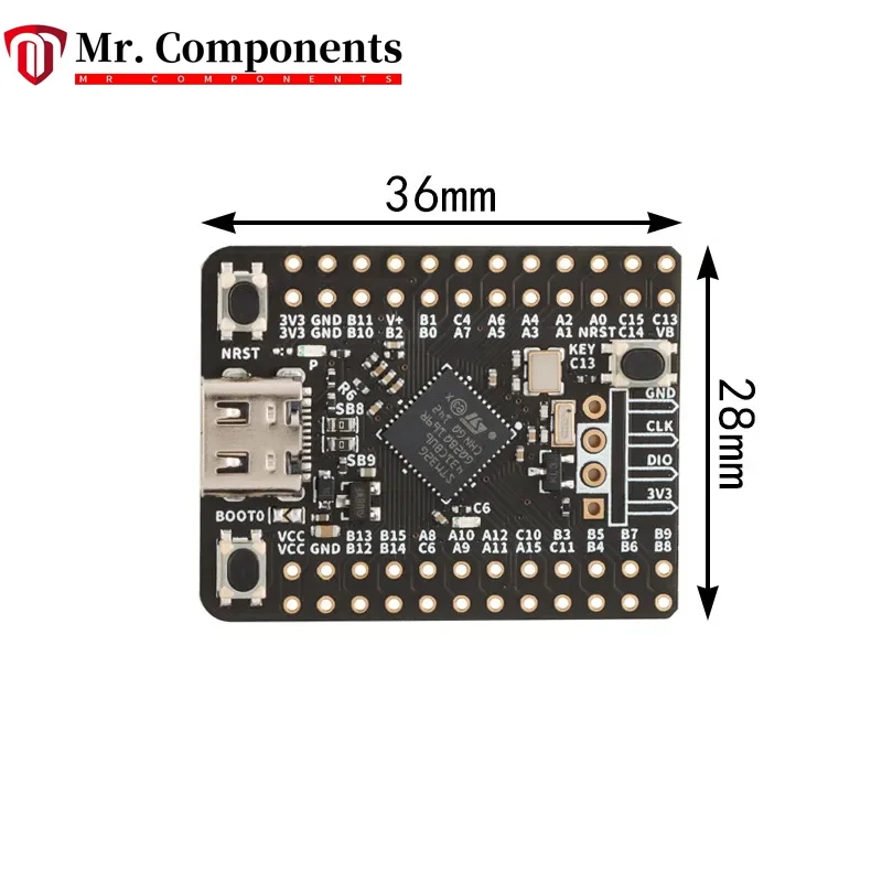 1 Uds STM32G431CBU6 STM32 Mini módulo de placa de desarrollo de Chip central STM32G431 ARM Cortex-M4 STM32G4 128KB Flash RAM 32KB 170Mhz