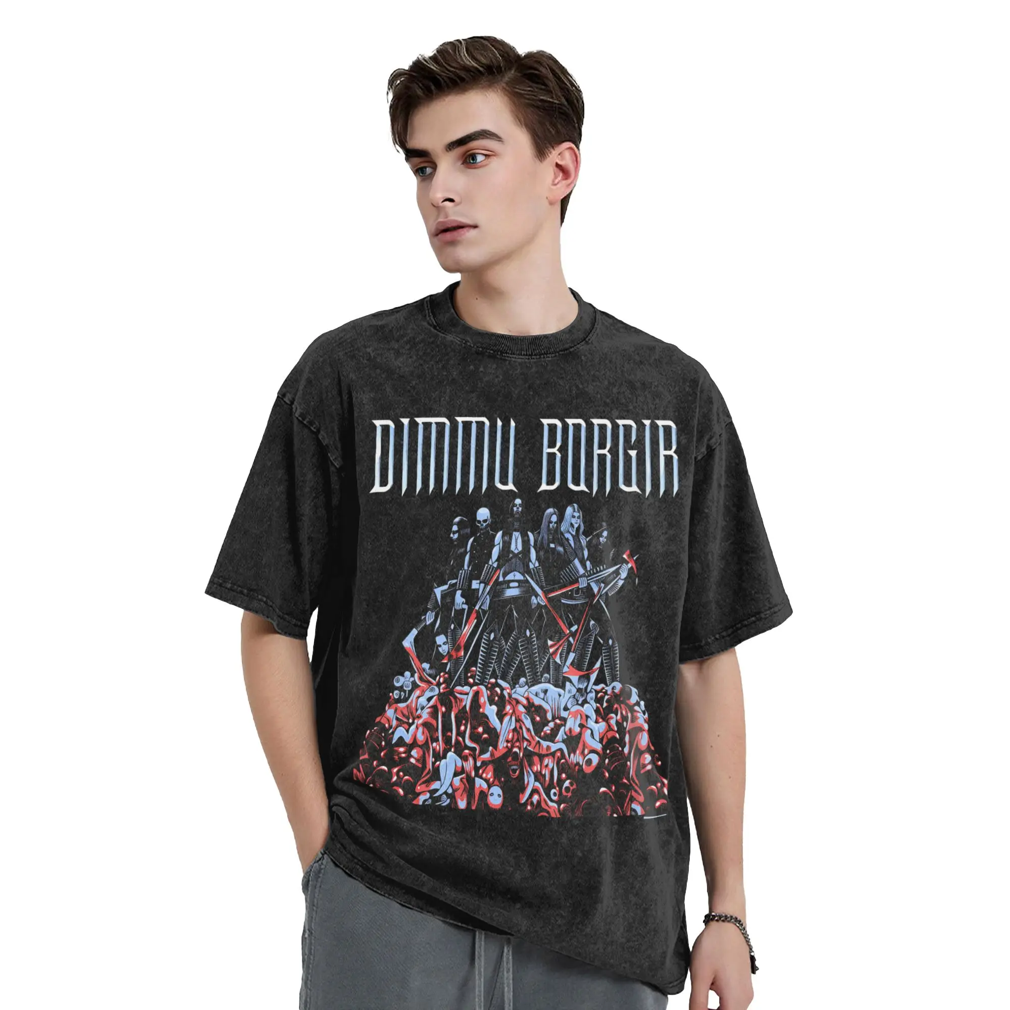 Dimmu Borgir Band T-Shirt Summer  Streetwear T-Shirts Casual Hip Hop Tee Shirt For Male Short-Sleeve Design Tops