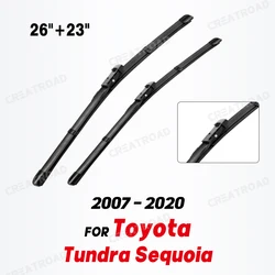 Wiper LHD Front Wiper Blades For Toyota Tundra Sequoia 2007 - 2020 Windshield Windscreen Window Car Rain Brushes 26