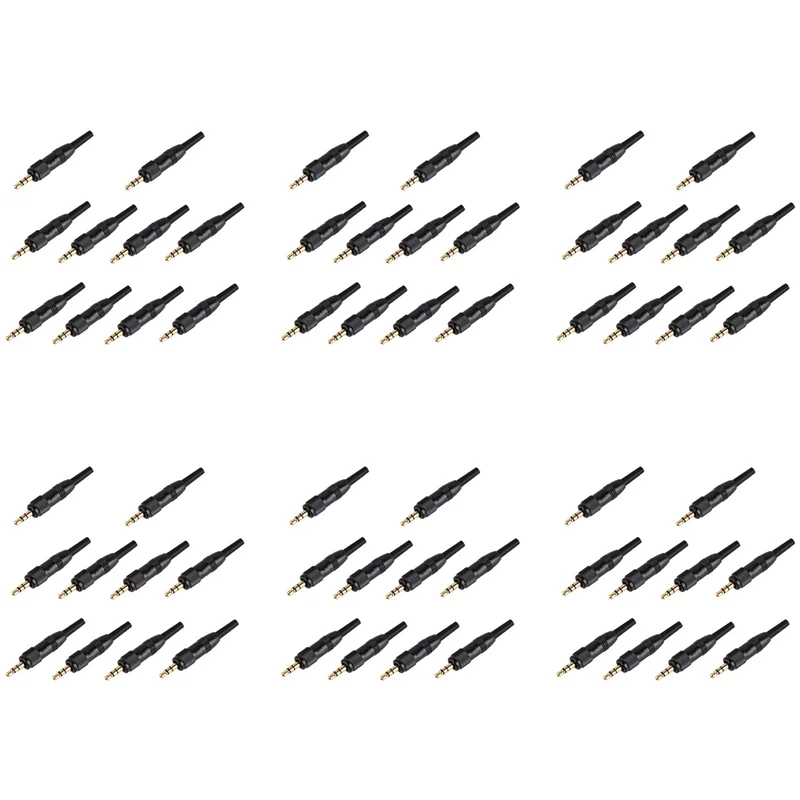 60Pcs 3.5Mm Stereo Screw Locking Audio Lock Connector For Sennheiser For Sony Nady Audio2000s Mic Spare Plug Adapter