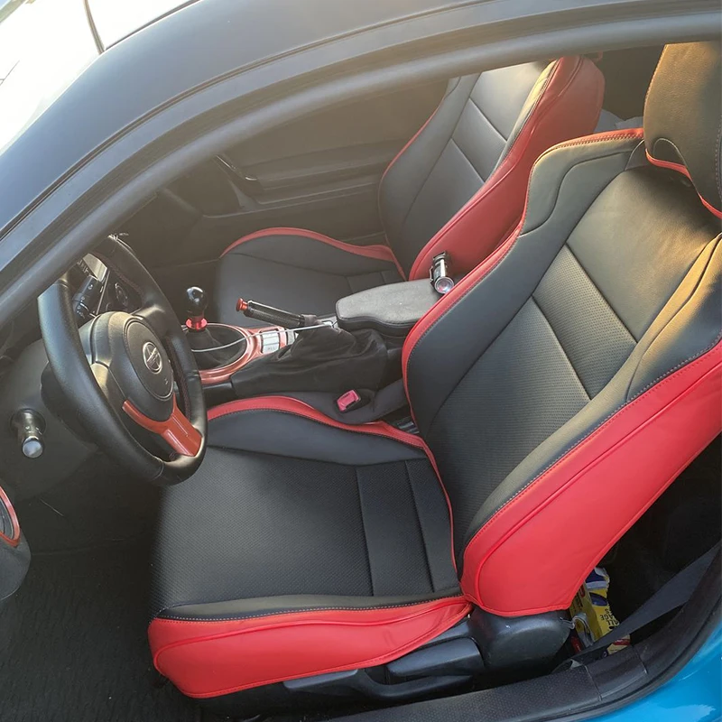 

Автомобильные аксессуары на заказ, чехлы на сиденья для 2022 2023 2024 Toyota GR86, основание премиум-класса, искусственная кожа, 5 мест, полностью покрытые