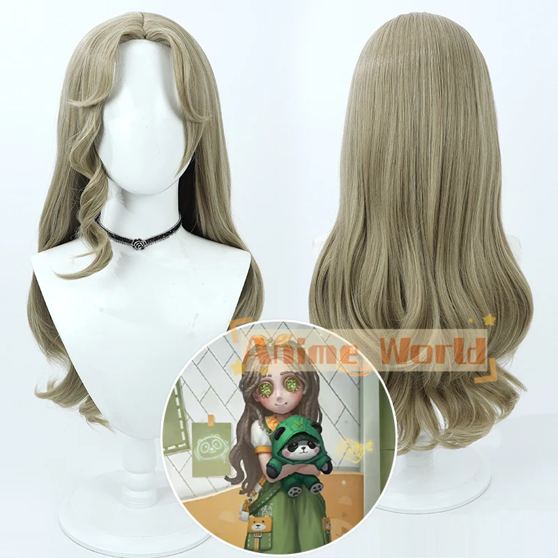 

Identity V Little Girl Cosplay Wig 70cm Linen Wavy Heat Resistant Synthetic Hair Halloween Party Role Play Carnival + Wig Cap