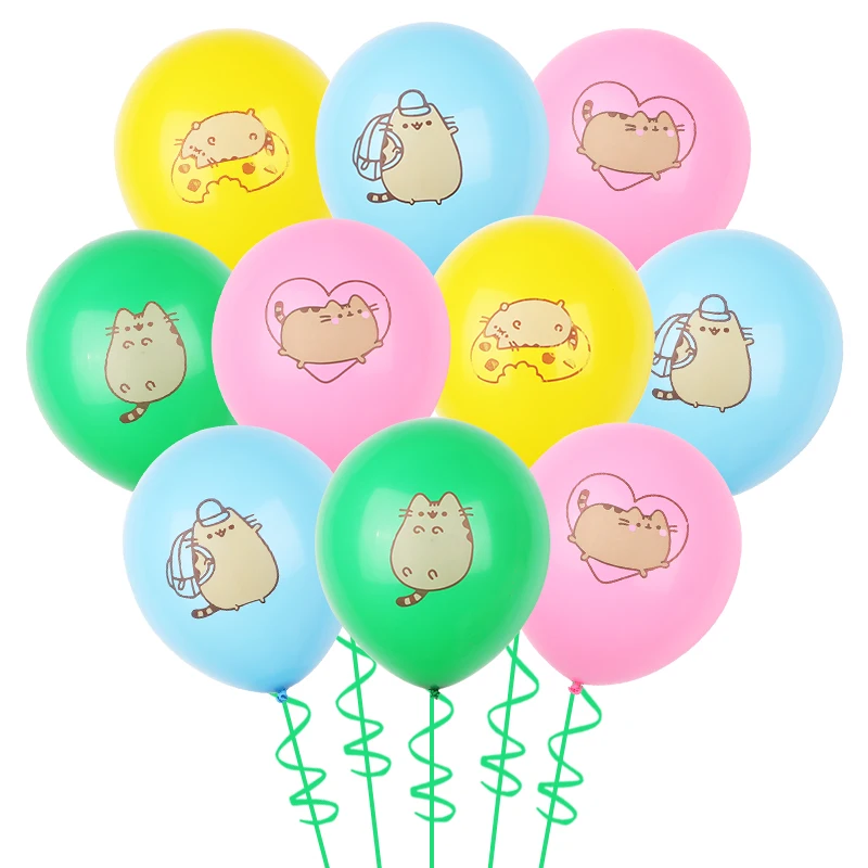 10/30/50PCS  Cartoon Cat Latex Balloon Set 12inch Pet Birthday Theme Party Decoration Balloon Supplies Baby Shower Globos