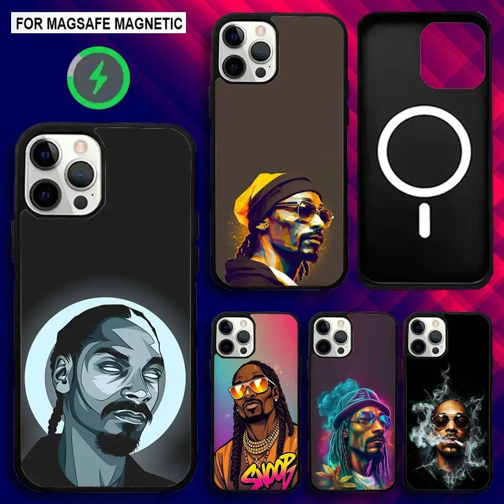 

Rapper S-Snoop Dogg Phone Case For iPhone 16e,16,15,14,13,12,11,Plus,Pro,Max,Mini Magsafe Magnetic Wireless Charging