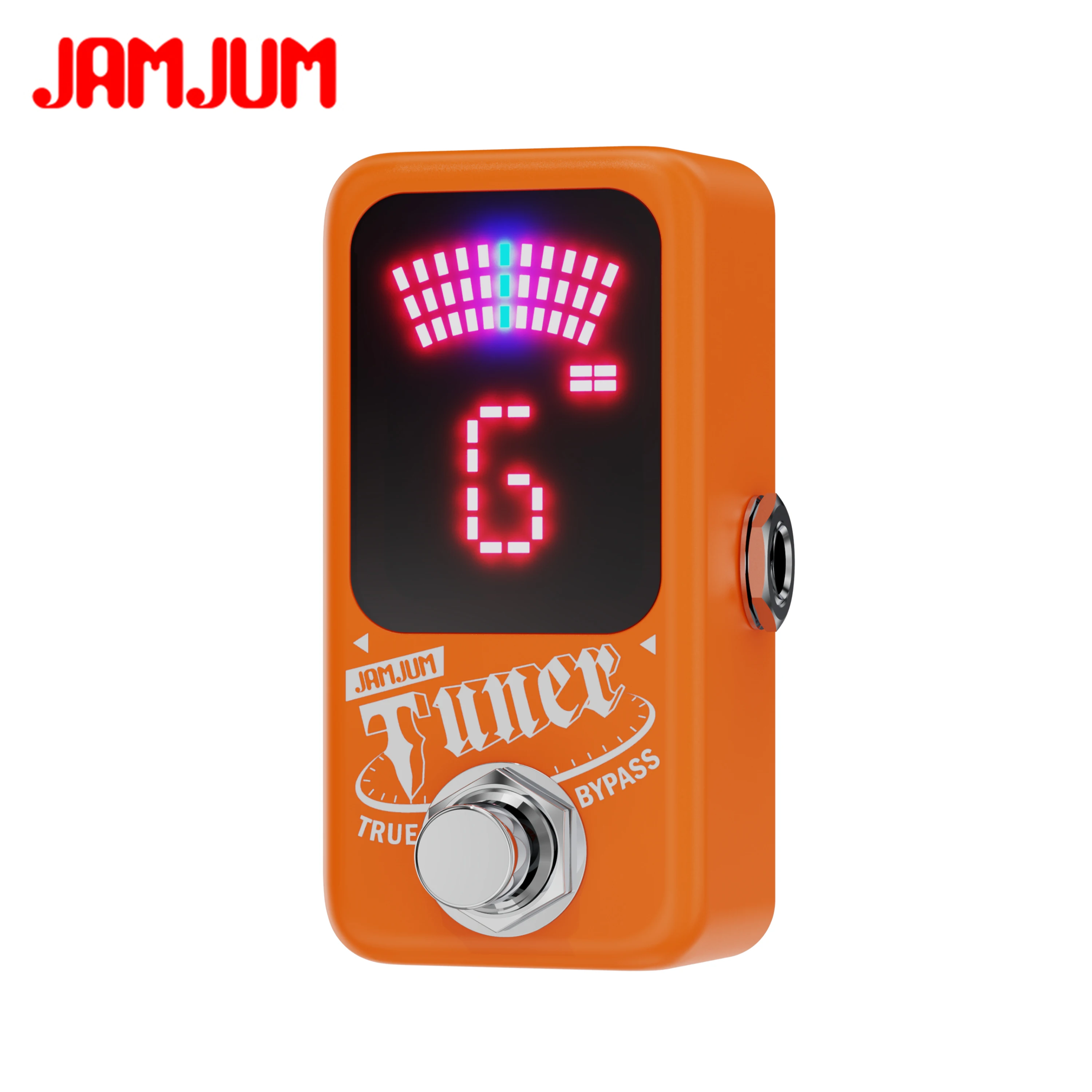 JAMJUM Mini Tuner Pedal – High-Accuracy LED Display, True Bypass, 9V DC Power – For Guitar & Bass image 5