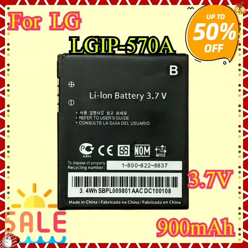 

New High quality Battery for LGIP-570A 900mAh Replacement Battery for LG KC550 KC780 KF700 KP500 KX500 KC560 KV500