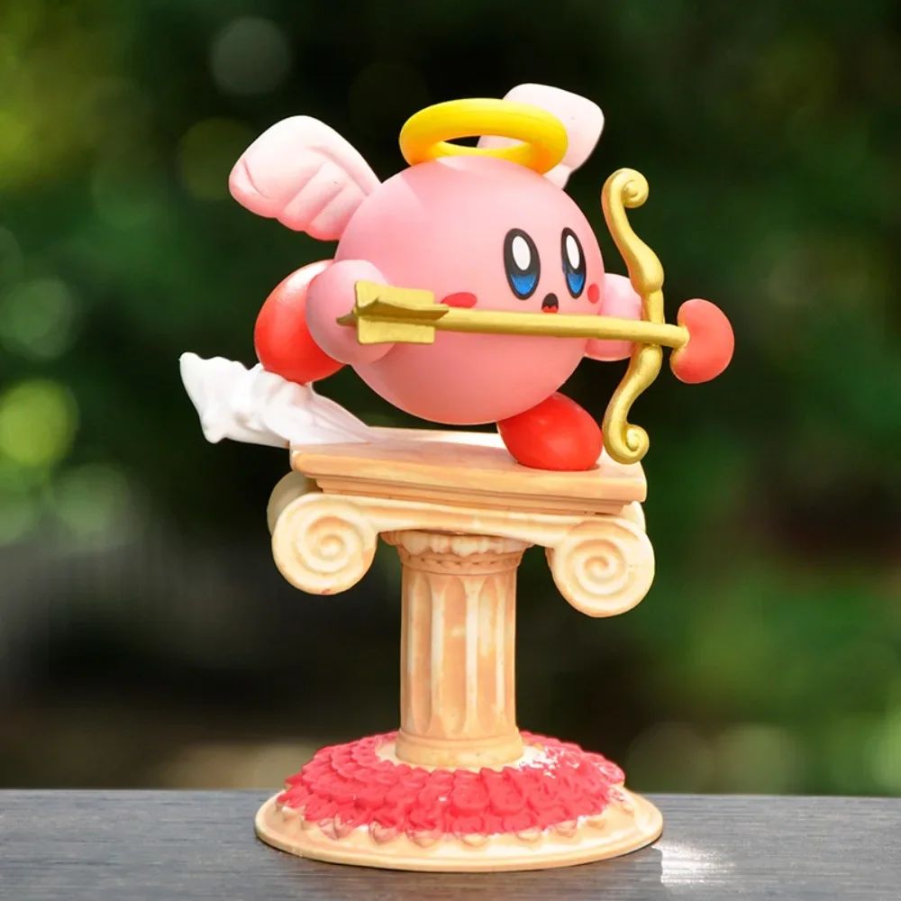 

12cm Anime Peripheral Cartoon Cute Kirby Model Collect Plaything Desktop Furniture for Display Decoration Festivals Gift