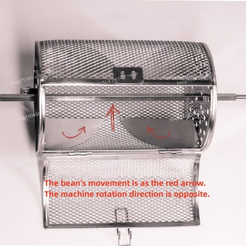Uso manual ou uso elétrico máquina de cozimento torrador de nozes de grãos de café de aço inoxidável