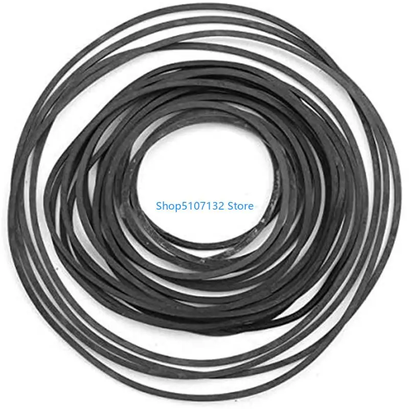 87HD 40-65/75-100/110-145mm Cassette Tape Machine Belts Assorted Common Square Rubber Belt for CD DVD Recorders