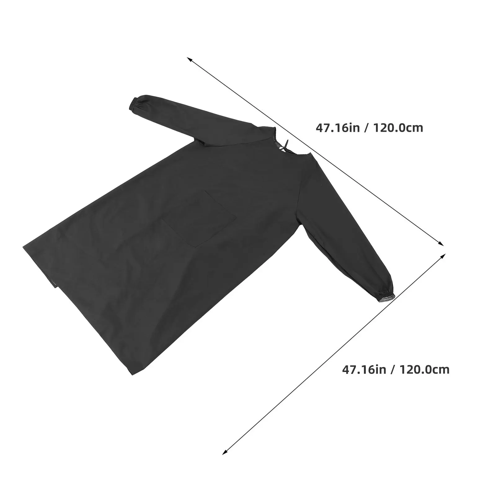 Waterproof Baker Apron Smock with Long Sleeves Unisex Cooking Apron for Kitchen Baking Cleaning Waterproof Gardening Salon Use