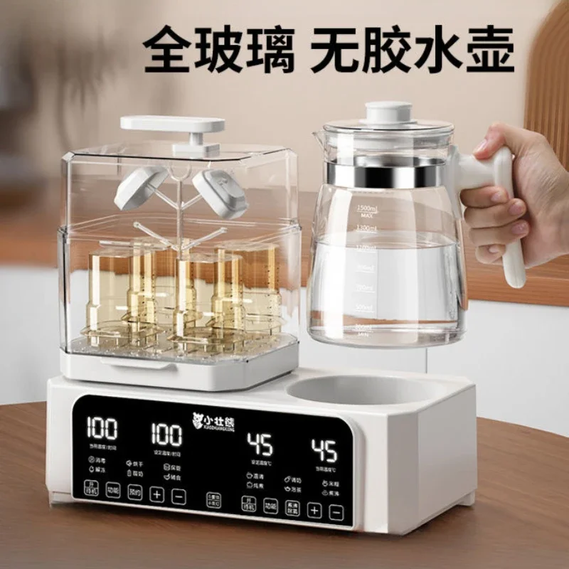 Bottle sterilizer and dryer 2 in 1 milk warmer all-glass constant temperature kettle baby milk warmer all-in-one machine