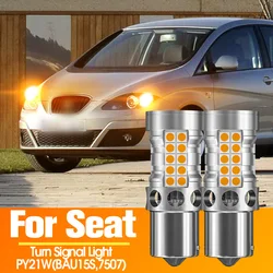 2x LED Turn Signal Light Canbus PY21W BAU15S For Seat Leon 1M 1P Altea XL Arona Exeo 3R Toledo 4 Ibiza MK2 MK3 MK4 MK5 Alhambra