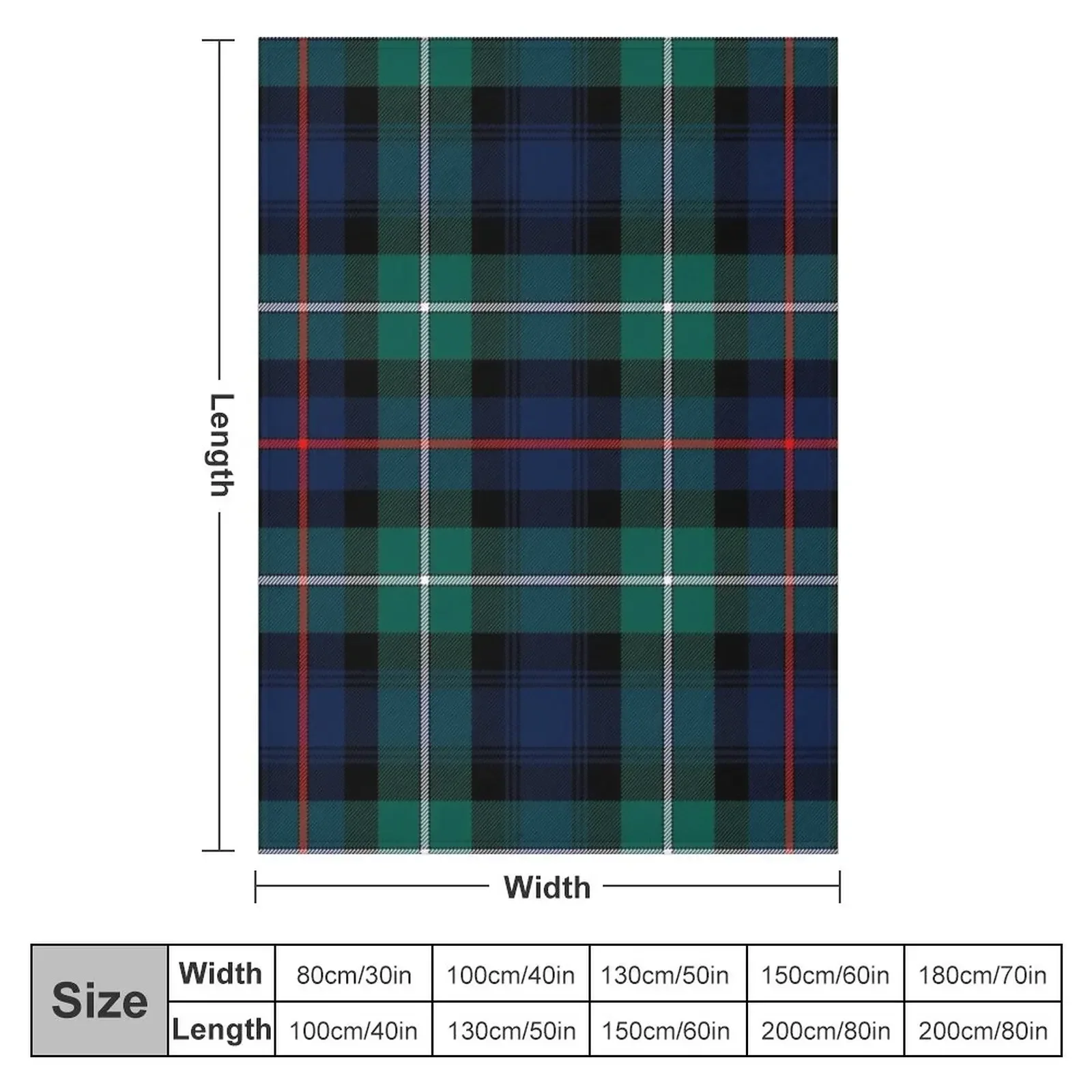 MacKenzie Modern Tartan Throw Blanket Luxury Throw Sofa Quilt Blankets