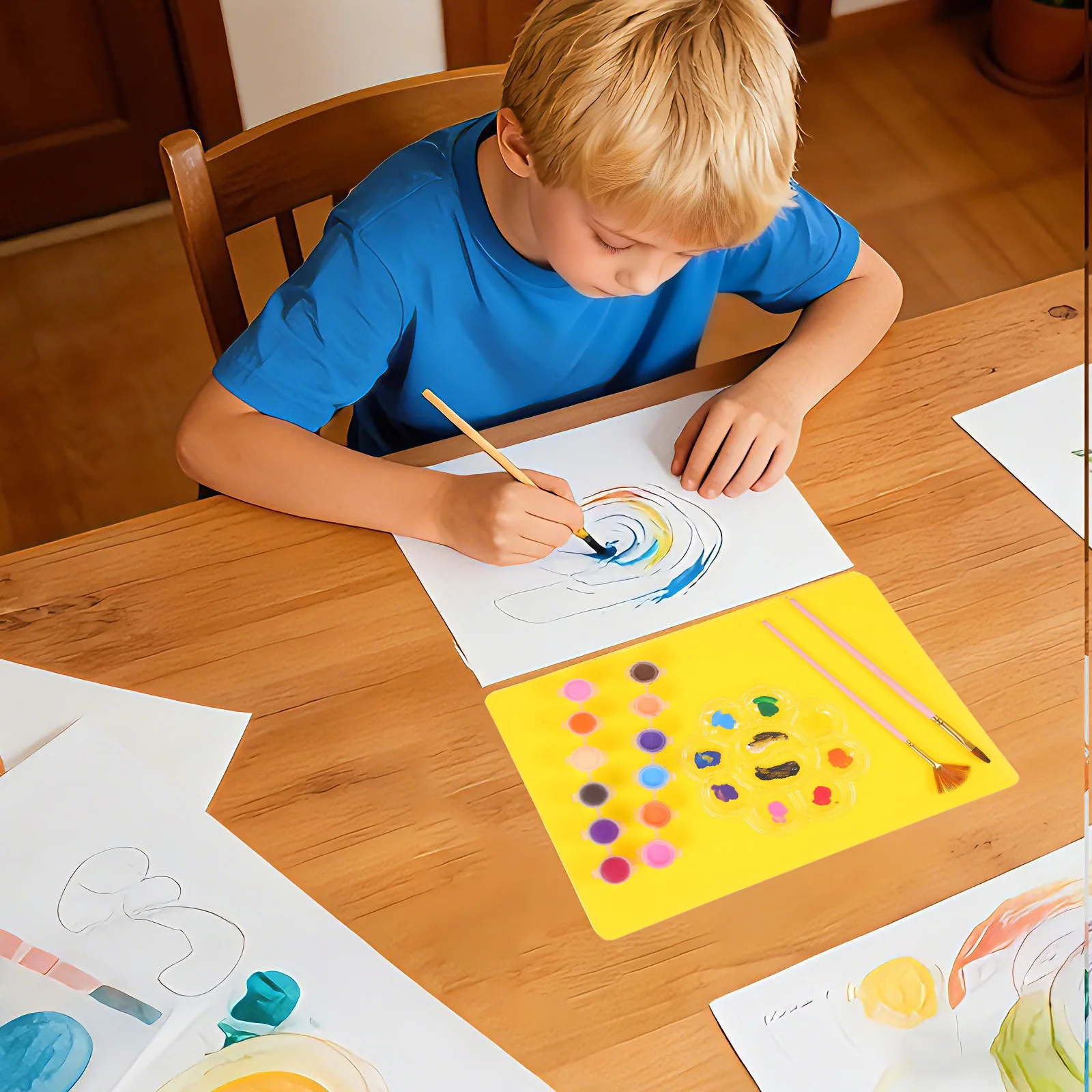 8Pcs Plastic Polymer Clay Cutting Boards Pottery Mats DIY Clay Pads Mats Surface Protector