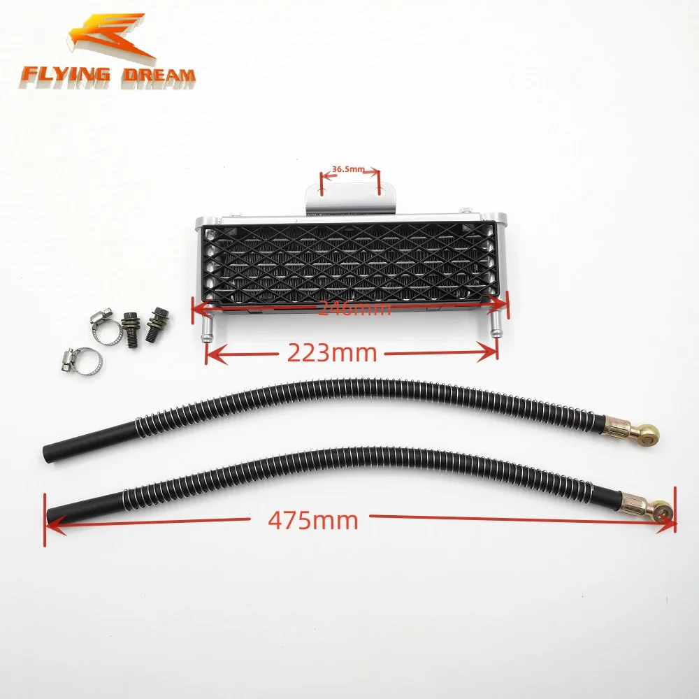 Motorcycle Engine Oil Cooler Radiator Kit Powersports Parts For YinXiang YX140 YX150 YX160 YX170 Zongshen ZS190 Z190 W190 - view 5