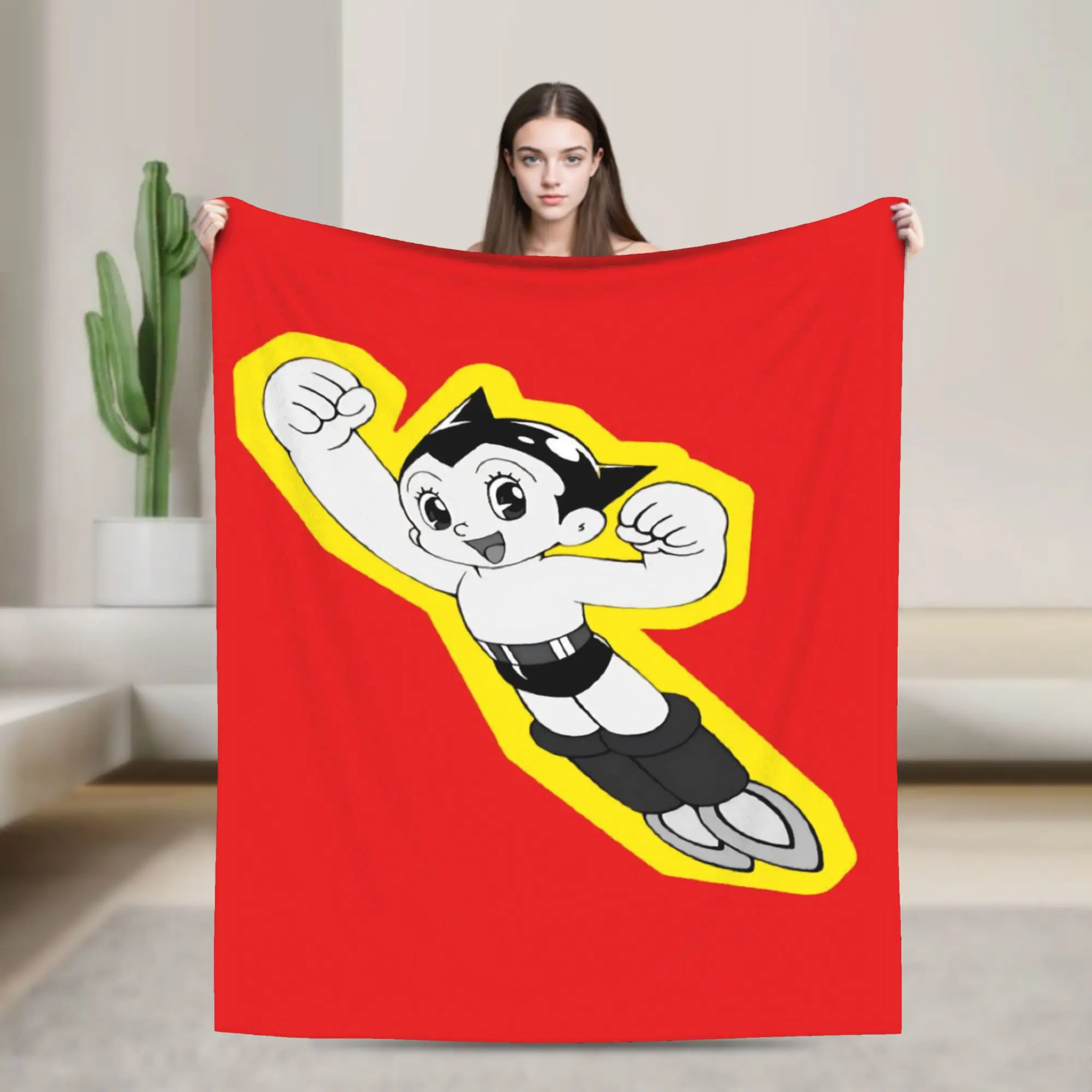 Stylish Astroboy Astro Boy Blankets Soft Flannel  Comfortable Throw Blankets Machine Washable