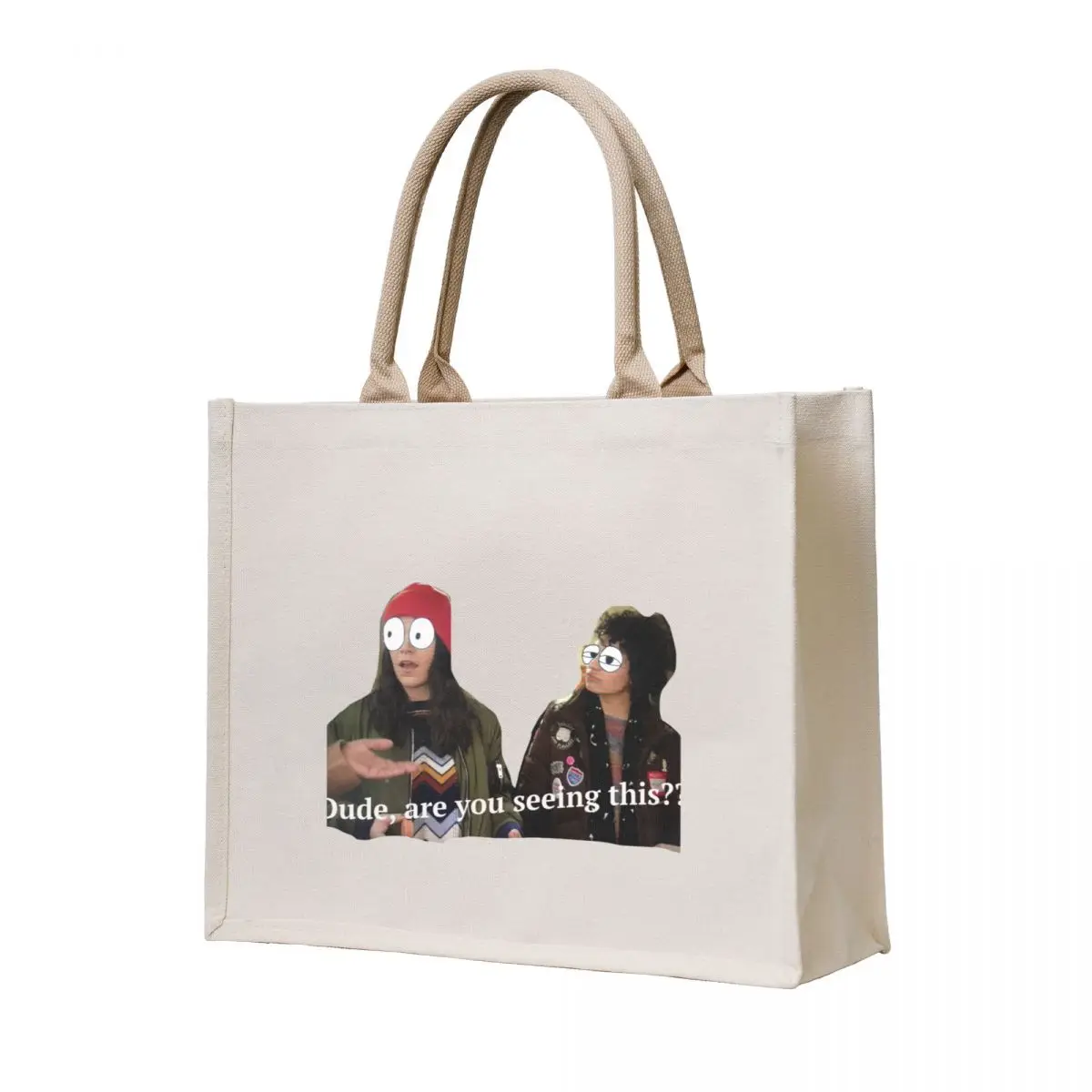 

Ilana/Abby Broad City Sticker Tote Bag Portable shopping bag Canvas shoulder bag shopper woman