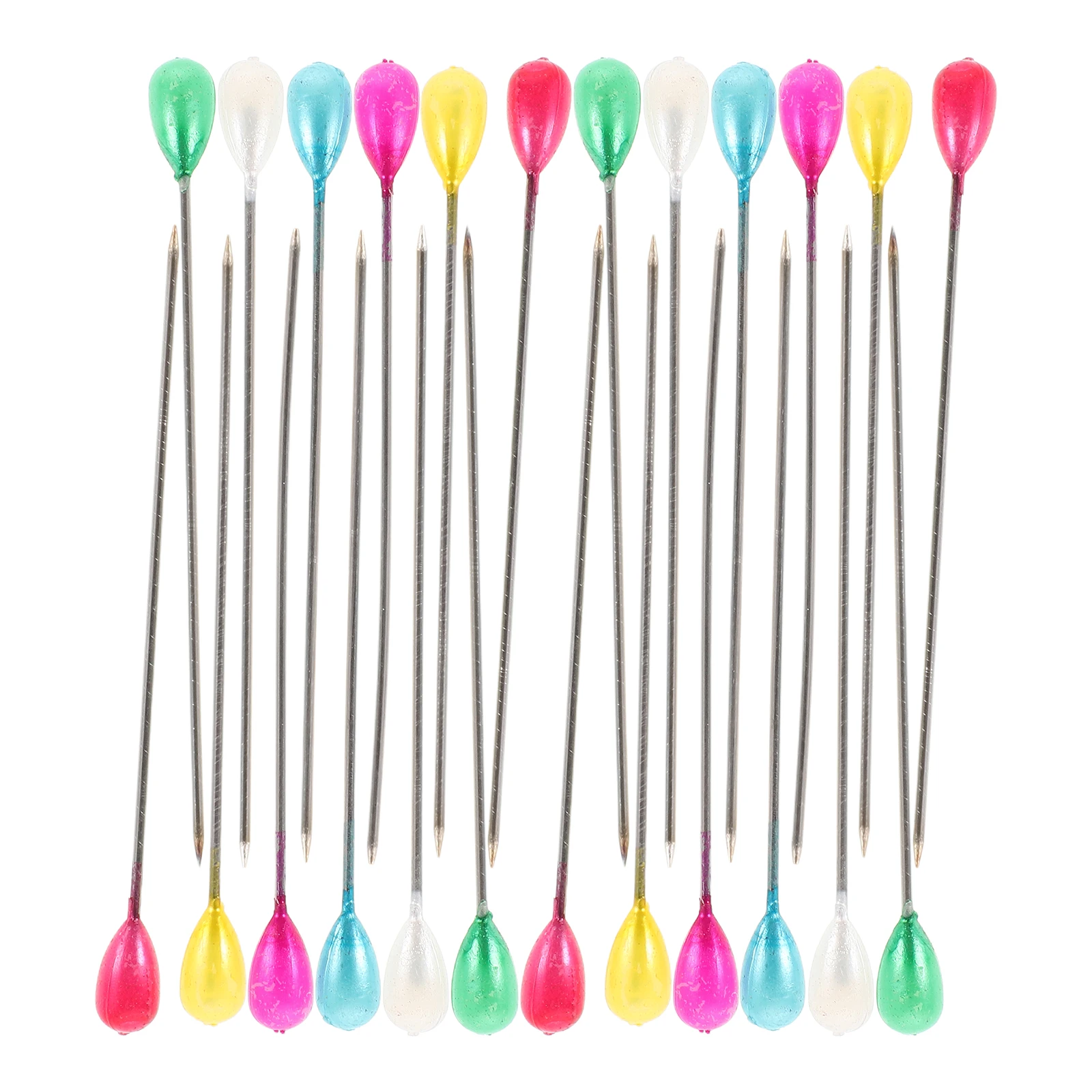 

200Pcs Colorful Head Pearl Pins DIY Sewing Accessories Quilting Dressmaking Jewelry Crafting Sharp Needle Tips