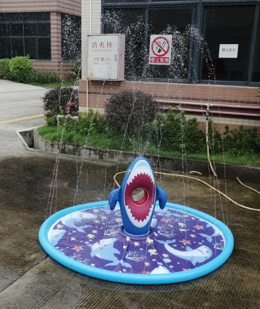 NEW 170/190cm Dolphin Sprinkler Mat PVC Inflatable Water Spray Pad Courtyard Water Play Pad Outdoor Play Mat Lawn Play Mat