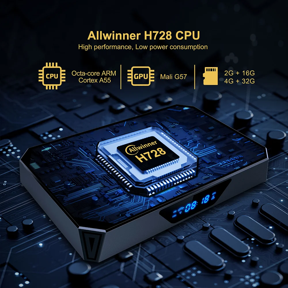 X96Q PRO + صندوق التلفزيون الذكي Android 14 8K مشغل الوسائط ثماني النواة Allwinner H728 Set Top Box Wifi6 BT 2GB/16GB 4GB/32GB 64GB #5