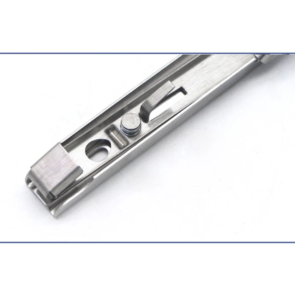 

2 Pcs Stainless Steel Partition Bracket Spring Loaded Wall Mounted Shelf Foldable Support Triangle Collapsible