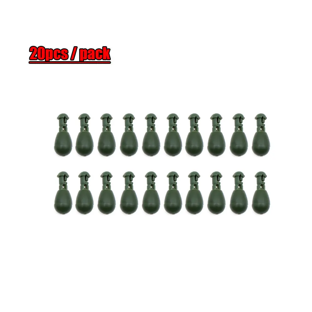 20pcs Fishing Method Feeder Bait Cage Connector Quick Change Beads Hair Carp Rig Chod Bead For Fishing Accessories Tackle