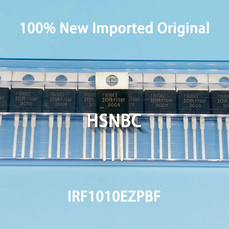 10Pcs/Lot IRF1010EZPBF IRF1010EZ F1010EZ TO-220 60V 75A MOSFET N-Channel Field-effect Transistor 100% New Imported Original