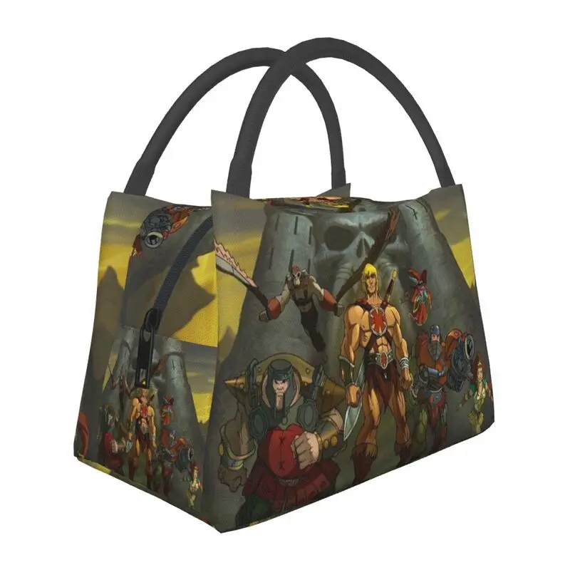 

Masters Of The Universe He Man Resuable Lunch Boxes for Women Leakproof Thermal Cooler Food Insulated Lunch Bag Pinic Container