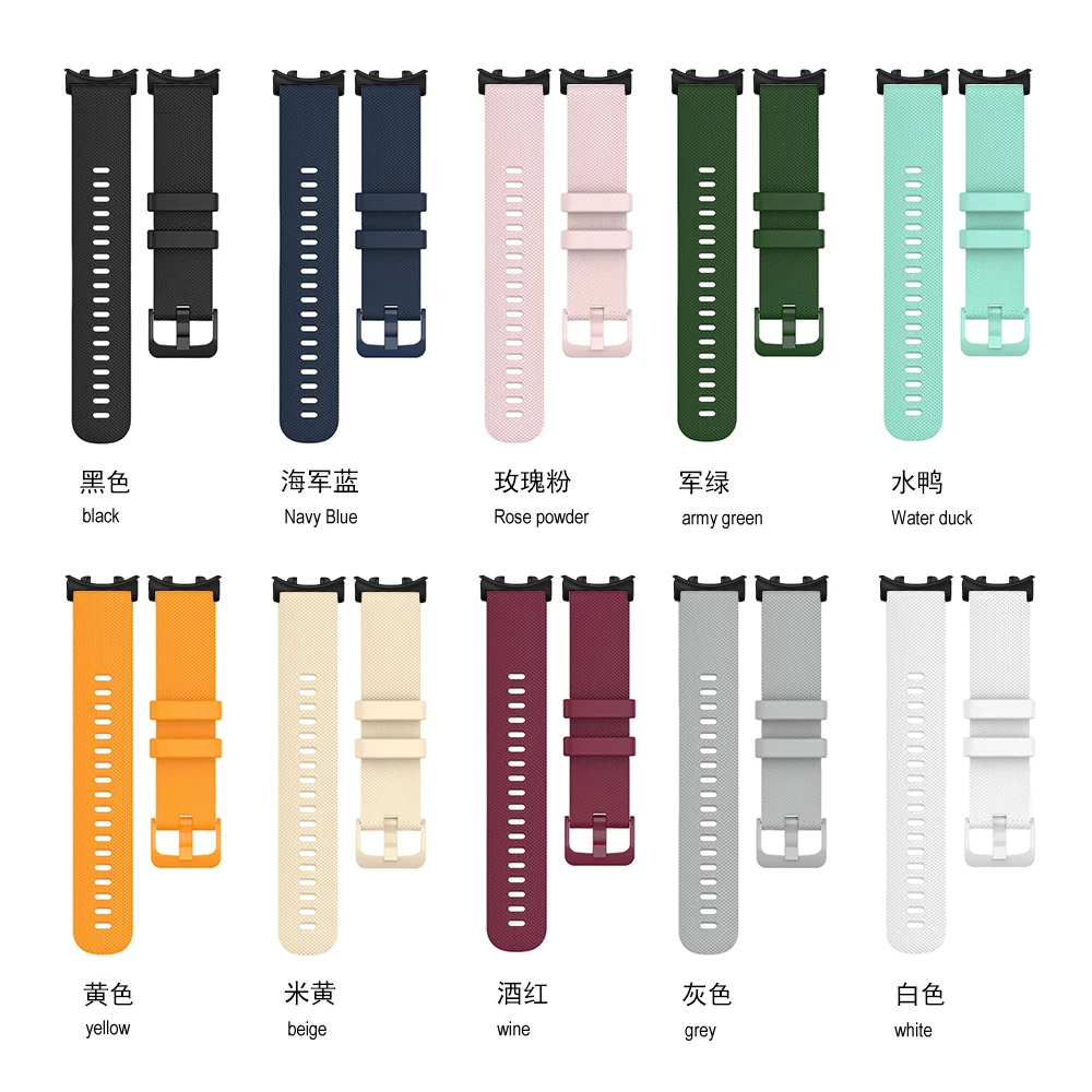 Loop Strap For Honor Fit Vitality/Elegant Edition Small Plaid Pattern Lightweight Silicone Sport Band for Man Woman Bracelet