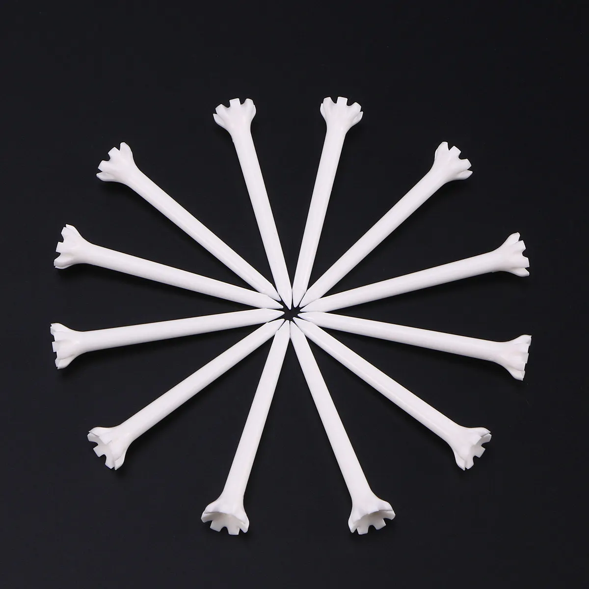 

100Pcs Plastic Golf Tees Unbreakable 70Mm Lightweight Training Supplies Outdoor Sports Tool Pegs Plastic Tees Tee Pegs