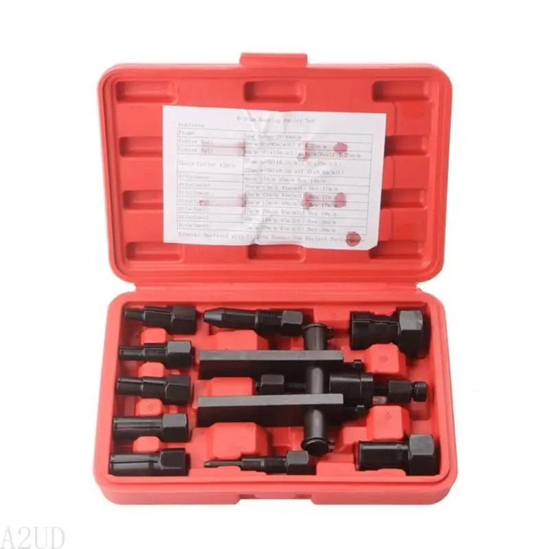 A2UD Bearing Race & Seal Puller Extractor Set Slide Hammer Insert Inner Internal Bearing Removal Tool Set 10 Piece