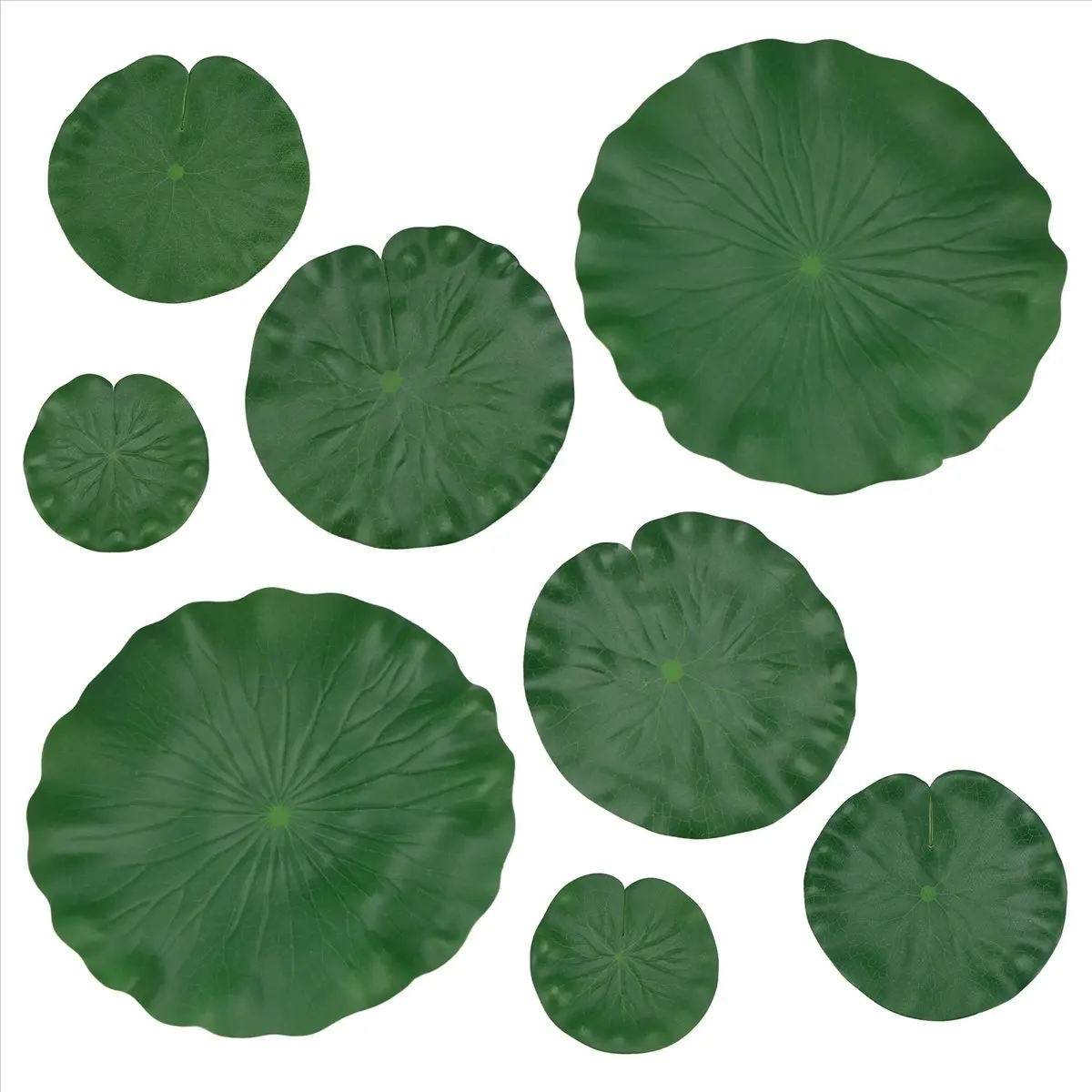 HITL Artificial Floating Foam Leaves Decor for Pond Aquarium and Stage Realistic Foliage Green Plant for Fish Pool Decoration Pa