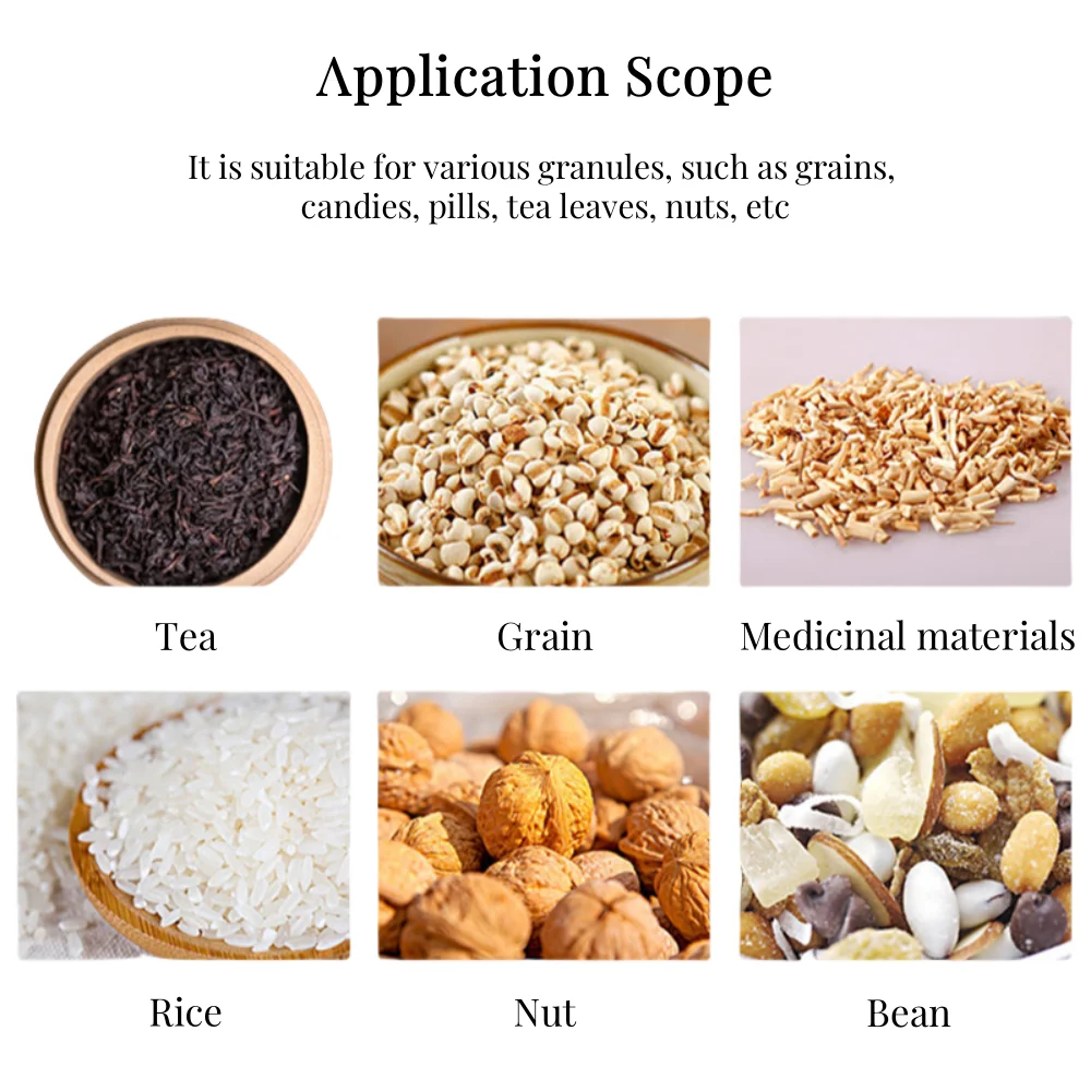 Mesin Pengemas Beras Cangkir Volumetrik Kecepatan Tinggi Multi-baris Mesin Pengemasan Granul Makanan Partikel Mesin Pengemas Bumbu