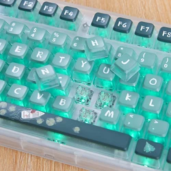Big Sale Pudding Keycaps Translucent Pc Pbt Asa Diy Mechanical Keyboard Cap For Aula F75/F75Pro/F87/F79 Clearance Keycaps