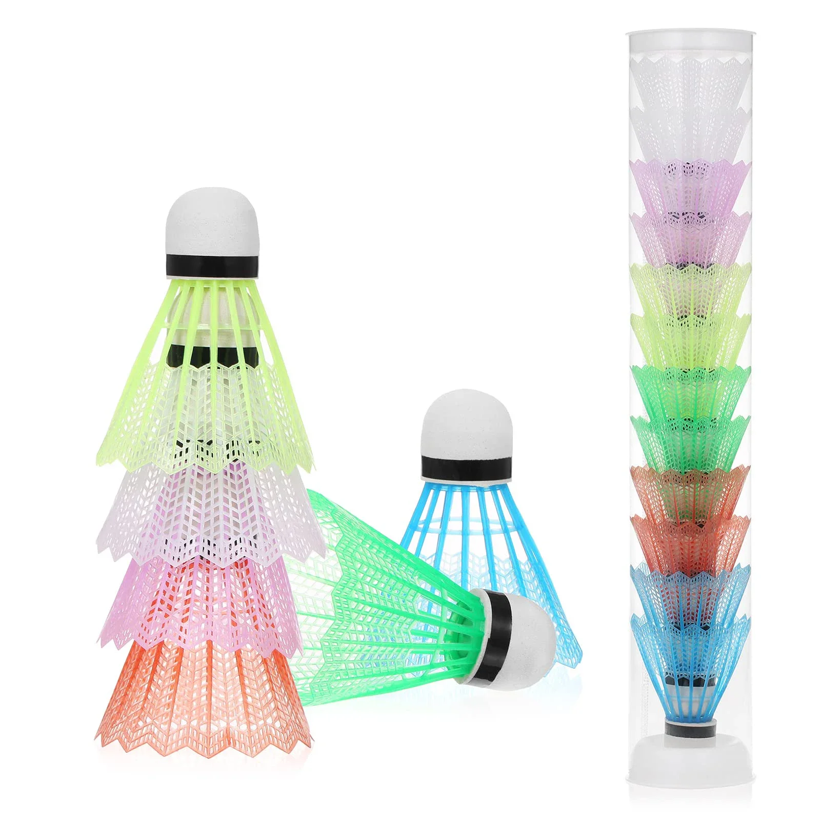 

Светящиеся в темноте цветные нейлоновые воланы для бадминтона по оптовой цене от производителя