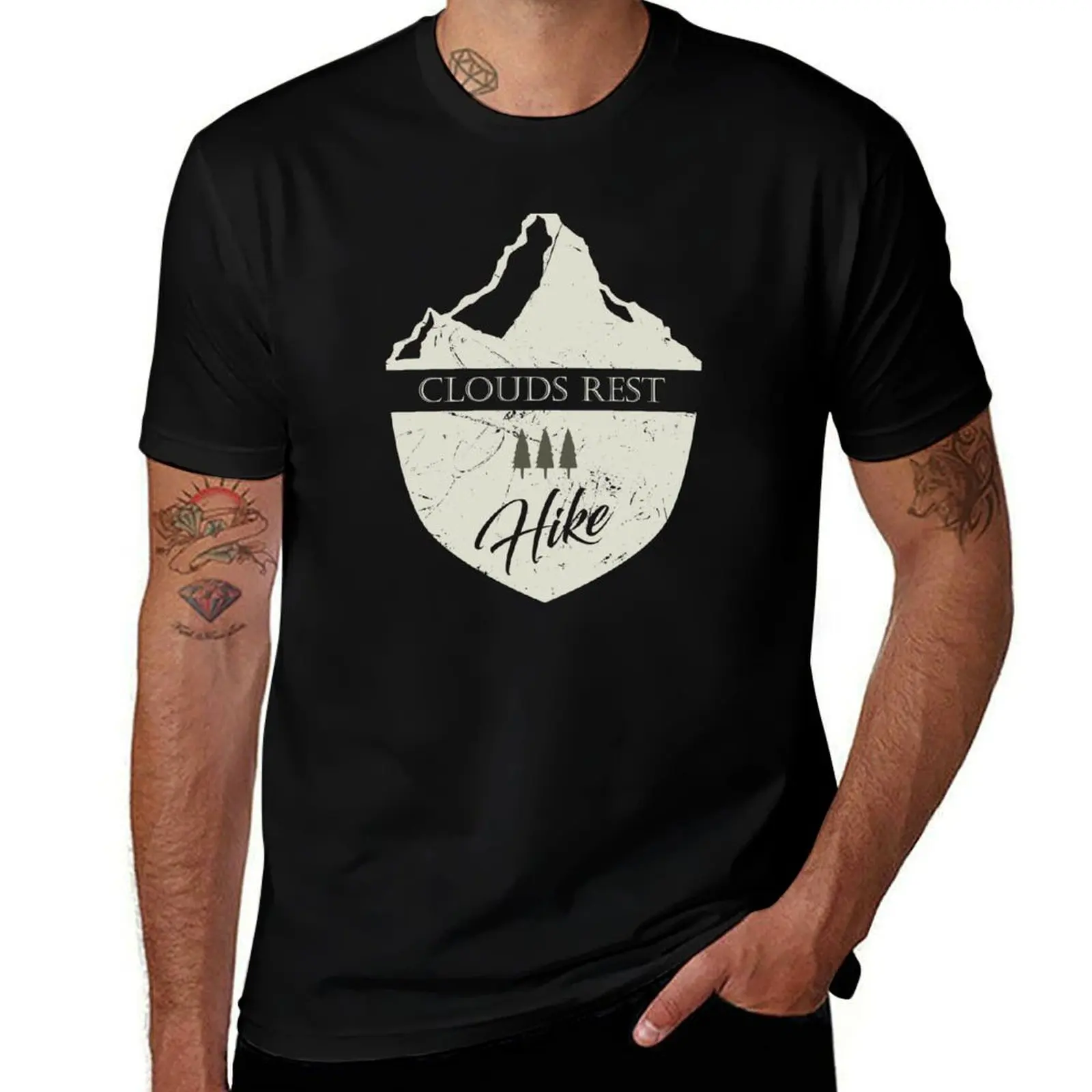 Clouds Rest California Mountain Hike T-Shirt Holiday Party Tee Shirt T-Shirt