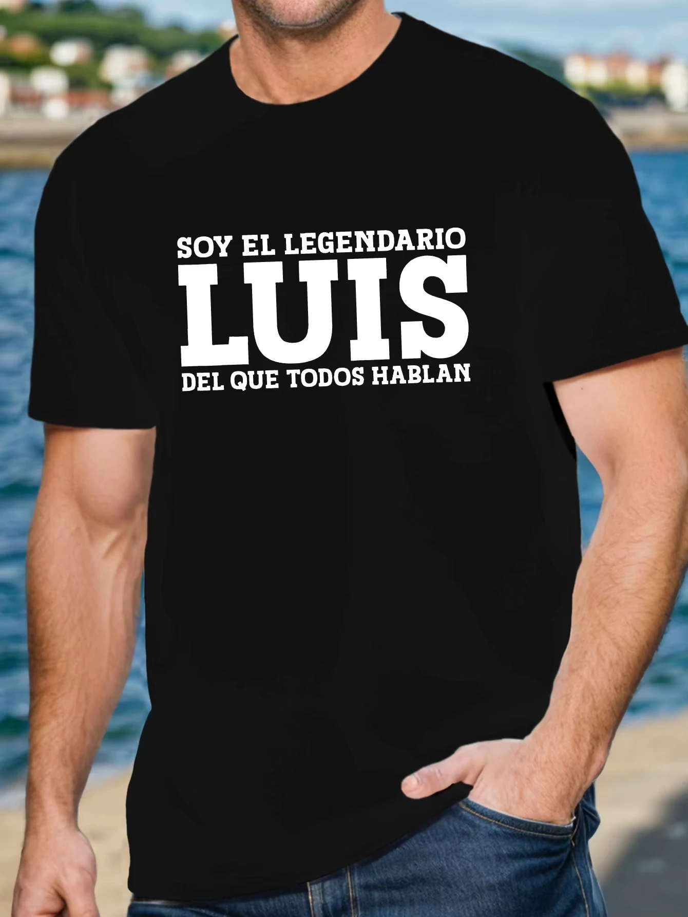 Ropa de hombre, camisetas para hombre, camiseta de manga corta para hombre de leyenda española Luis, camiseta de verano, Top Unisex Harajuku, moda de venta al por menor