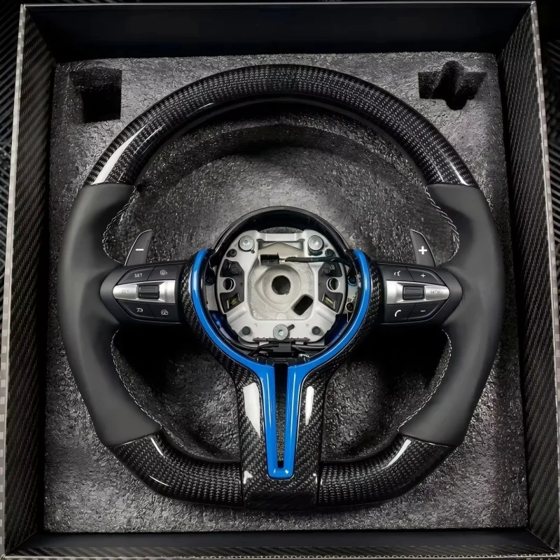 

Customized Carbon Fiber Leather Car Steering Wheel For BMW F10 F11 F25 F26 F30 F31 M3 F80 M4 F82 M5 F90 M Sport Steering Wheel