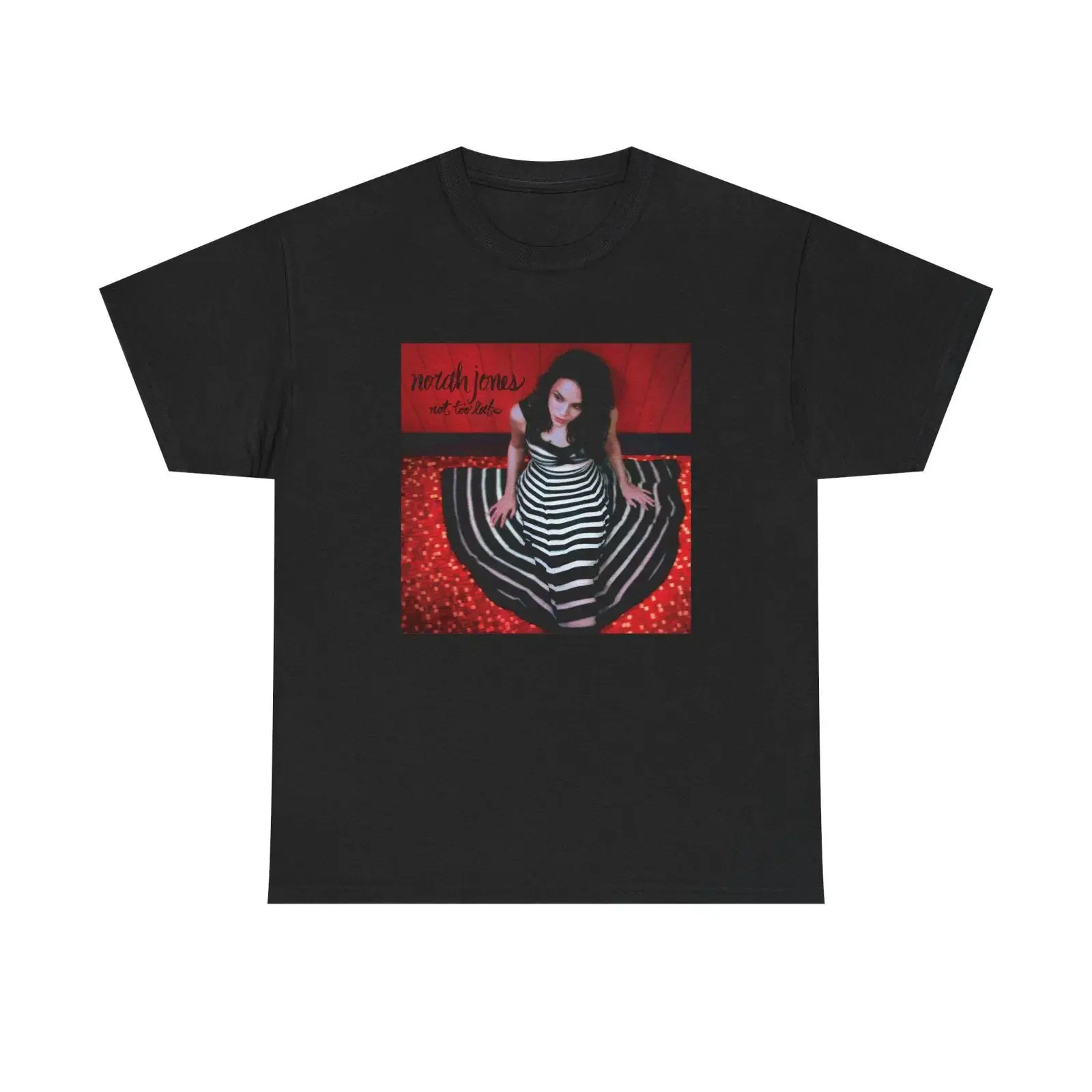 Norah Jones Not Too Late Premium T shirt vintage Washed designer clothes Stretched Soft Top For Everyday Wear Comfortable homme