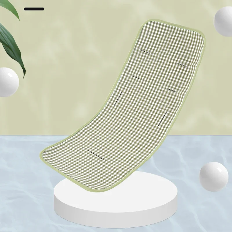 

Summer Baby Stroller Mat - Breathable Ramie Cool Cushion Universal Fit Stroller Seat Pad & Newborn Changing Nappy Accessory