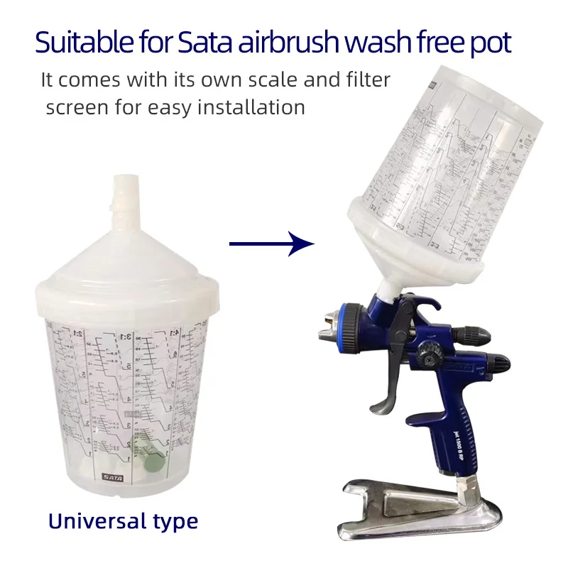 Original Authentic Sata Airbrush 1000/1500/5500 Wash Free Disposable Plastic Spray Can 600ML Oily Universal