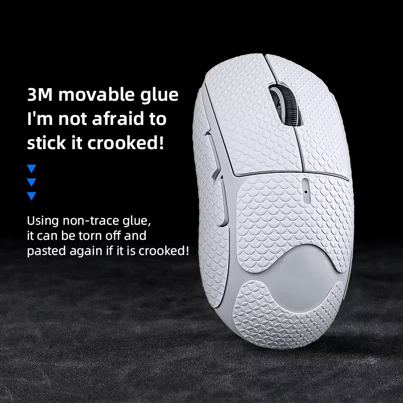 

UCONS Mouse Grip Tape for Logitech G PRO X SUPERLIGHT Ultimate Anti-Slip Mouse Sticker Suck Sweat Anti Slip Skin Self-Adhesive